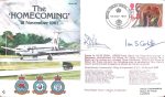 SIGNED AUTOGRAPHED Covers - The Homecoming Flown in VC 10