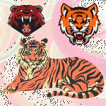 Download eye-catching Tiger graphics